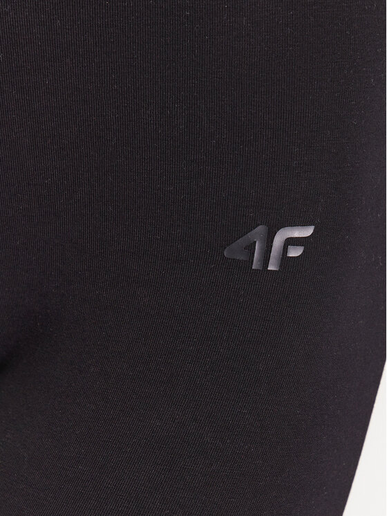 4F 4F Legingi 4FSS23TTIGF063 Melns Slim Fit