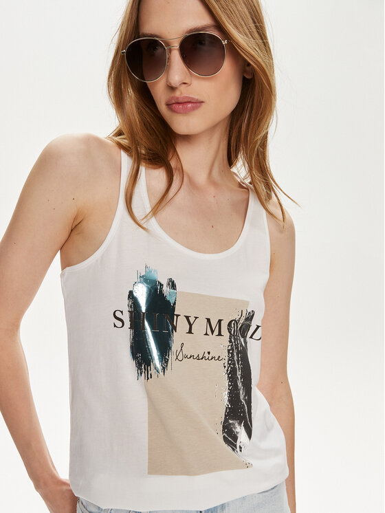 ONLY ONLY Топ Henny 15327669 Білий Regular Fit