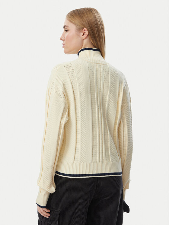 adidas adidas Kardigan Cable Knit Firebird Track Top KR7047 Żółty Regular Fit