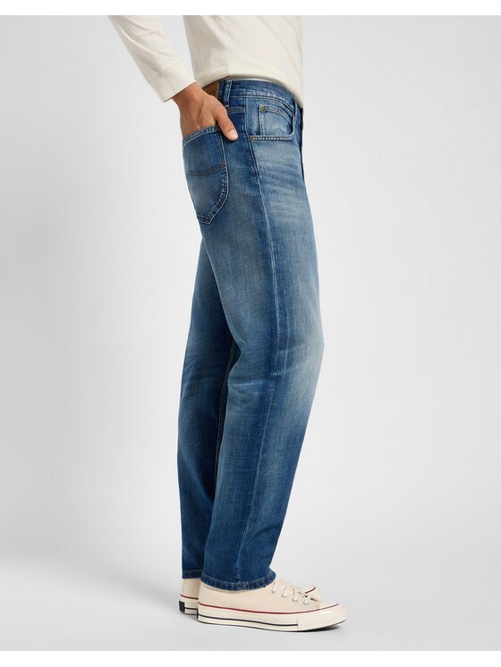 Lee Lee Jeansy Oscar Niebieski Straight Leg