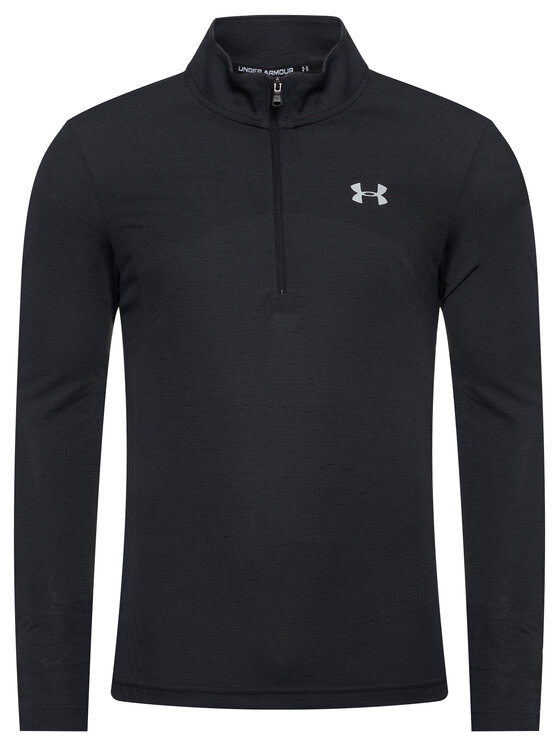 Felpa under armour nera zip on sale