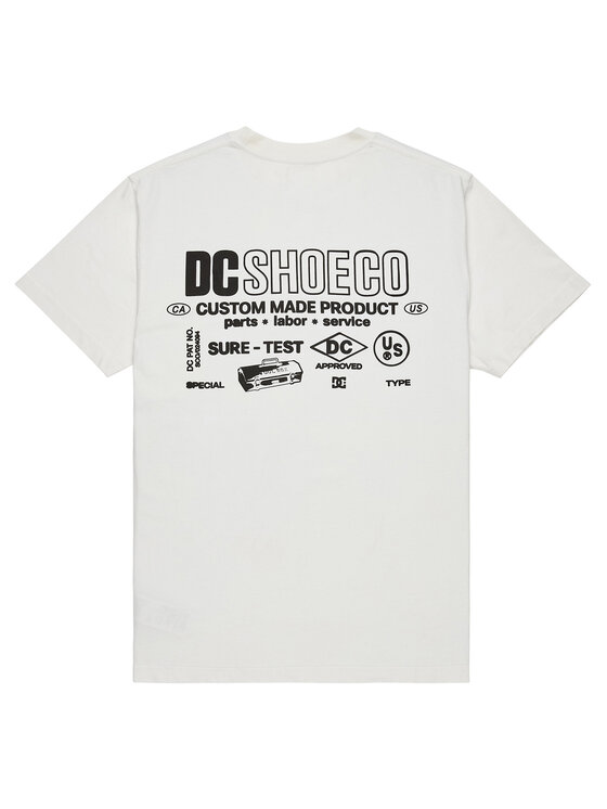 DC Shoes DC Shoes T-shirt Made Custom EDYZT04368 Bianco Regular Fit