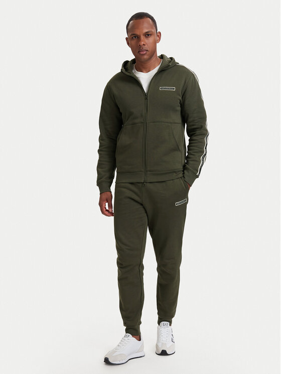 EA7 Emporio Armani EA7 Emporio Armani Majica dugih rukava 7M002197 AF10377 U7014 Tamno zelena Regular Fit