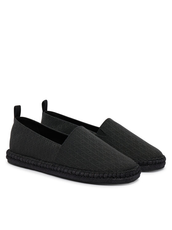 Calvin Klein Calvin Klein Espadrilky Espadrille Aop Cv HM0HM02231 Černá