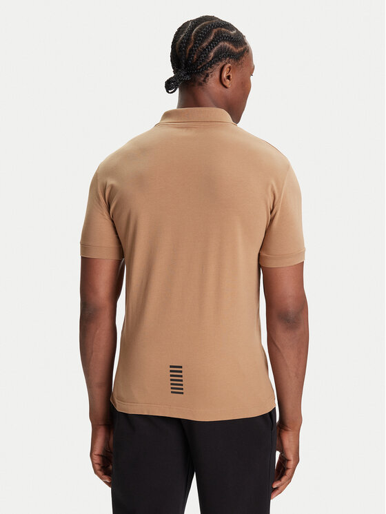 EA7 Emporio Armani EA7 Emporio Armani Polo 8NPF14 PJVQZ U6171 Bež Regular Fit