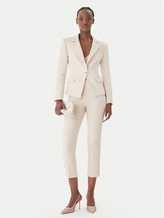 Rinascimento Rinascimento Штани з тканини CFC0128641003 Бежевий Slim Fit