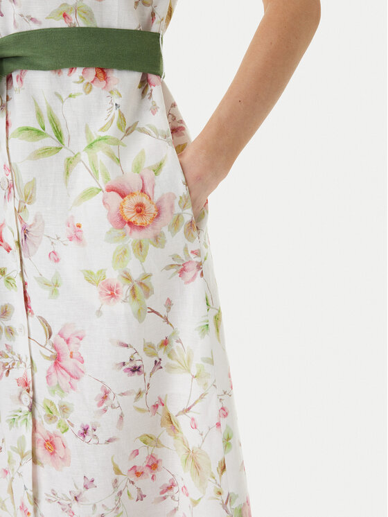 Luisa Spagnoli Luisa Spagnoli Hemdkleid Pilea 543227 Écru Regular Fit