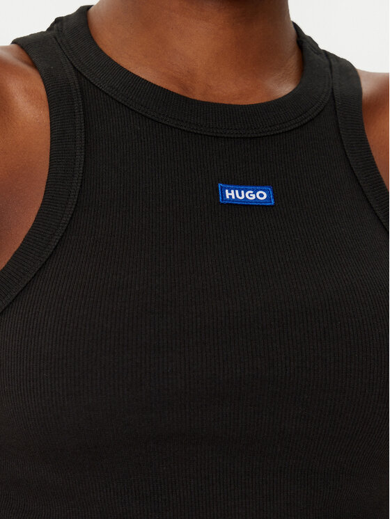 HUGO HUGO Top Baby 50511450 Czarny Slim Fit