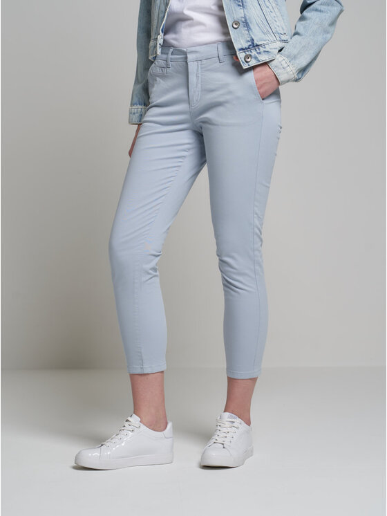 BIG STAR BIG STAR Chinosy riana_400 Niebieski Chino Fit
