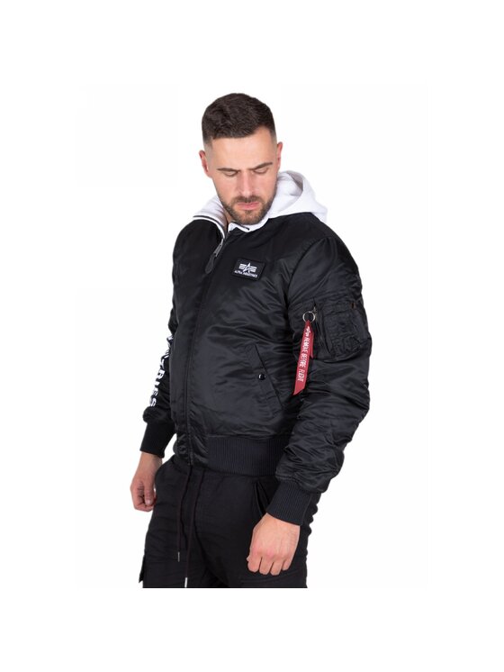 Alpha Industries Alpha Industries Kurtka bomber MA-1 D-Tec SE 133104 Biały Regular Fit