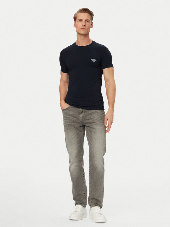 Emporio Armani Underwear Emporio Armani Underwear Majica EM000375 AF18890 UB102 Modra Slim Fit