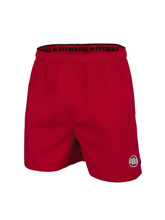 PITBULL PITBULL Szorty sportowe Small Logo II Czerwony Regular Fit