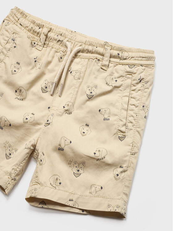 Mayoral Mayoral Pantalon scurți din material 1286 Bej Regular Fit