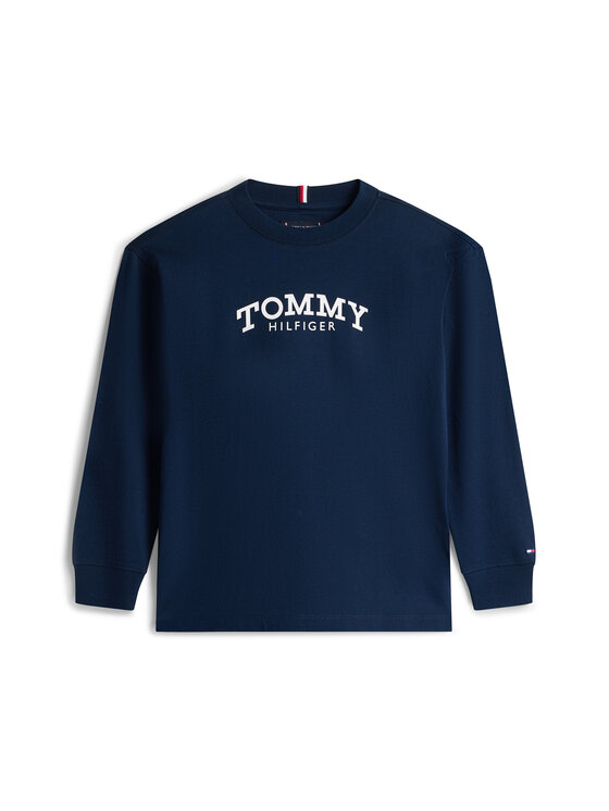 Tommy Hilfiger Tommy Hilfiger S dlouhým rukávem Monotype Print KB0KB10052 Tmavomodrá Regular Fit