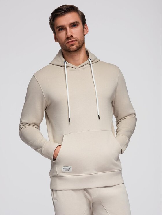 Ombre Ombre Komplet dresowy Z121 Beżowy Regular Fit