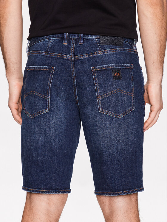 Armani Exchange Armani Exchange Džínové šortky 3RZJ65 Z2LTZ 1500 Modrá Slim Fit