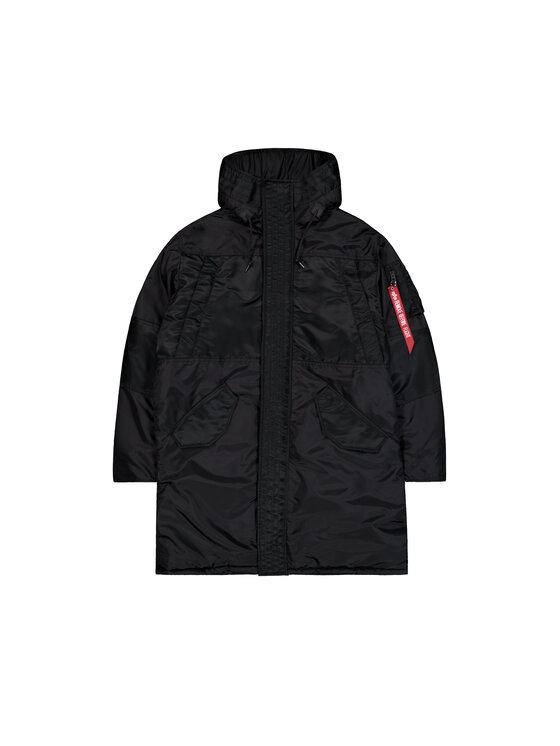 Alpha Industries Alpha Industries Kurtka zimowa Studio Field Parka Winter Jacket Czarny Relaxed Fit
