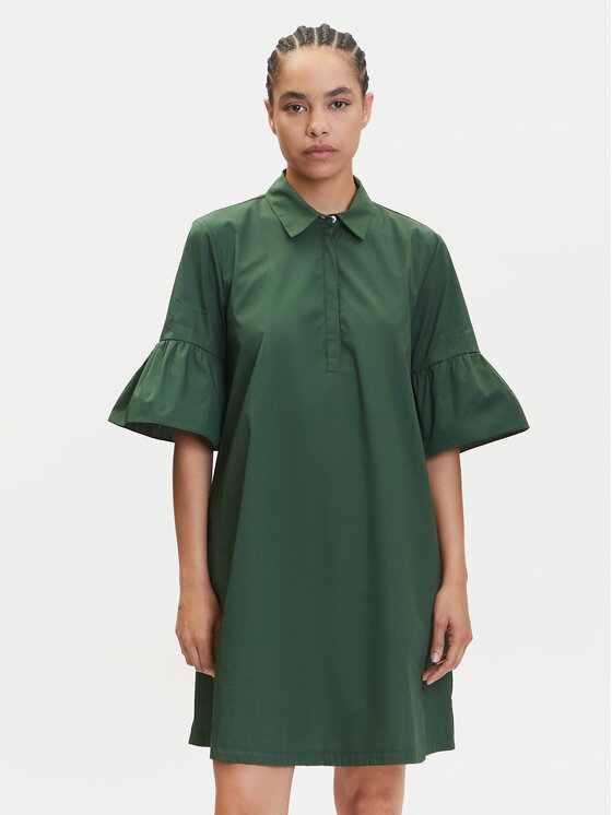 Marella Marella Rochie tip cămașă Medicea 2515221192 Verde Relaxed Fit