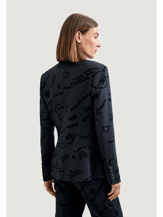 Desigual Desigual Marynarka AME_DORA Czarny Blazer Fit