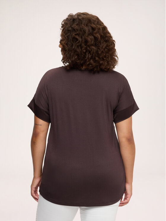 Fiorella Rubino Fiorella Rubino T-Shirt G0D3L009276N032 Brązowy Regular Fit
