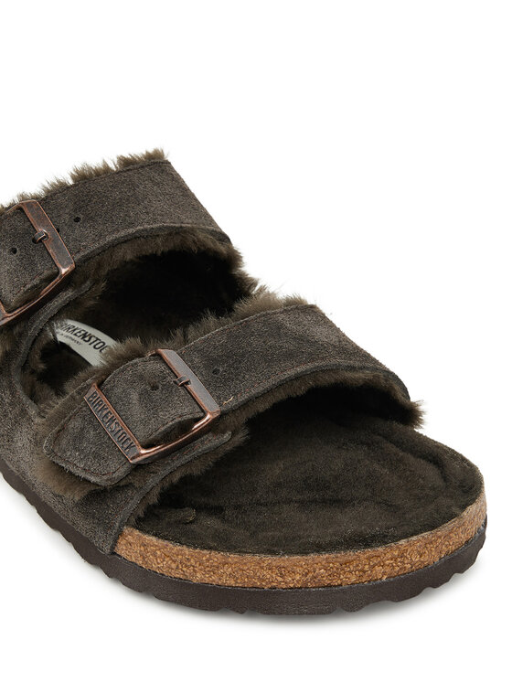 Birkenstock Birkenstock Шльопанці Arizona Shearling 1020566 Коричневий