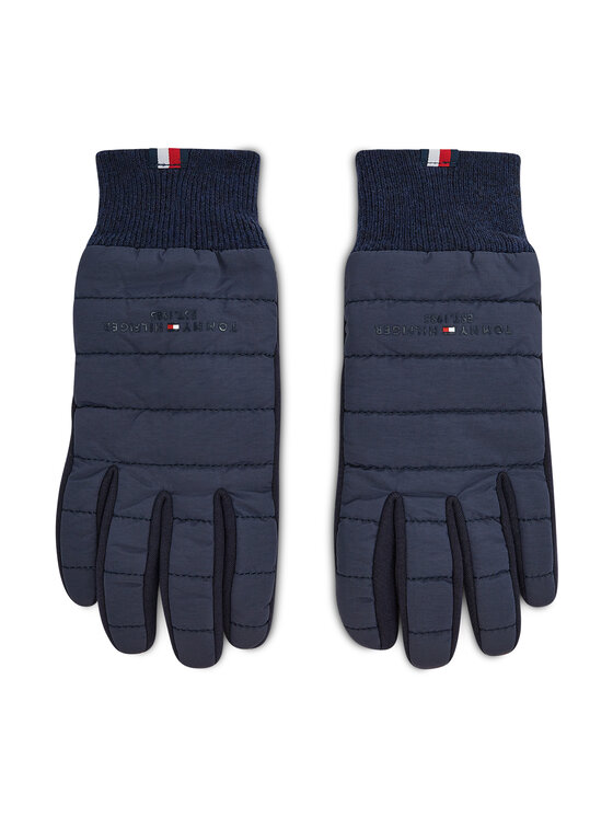 Tommy Hilfiger Vīriešu cimdi Th Established Mix Nylon Gloves AM0AM07884 Tumši zils