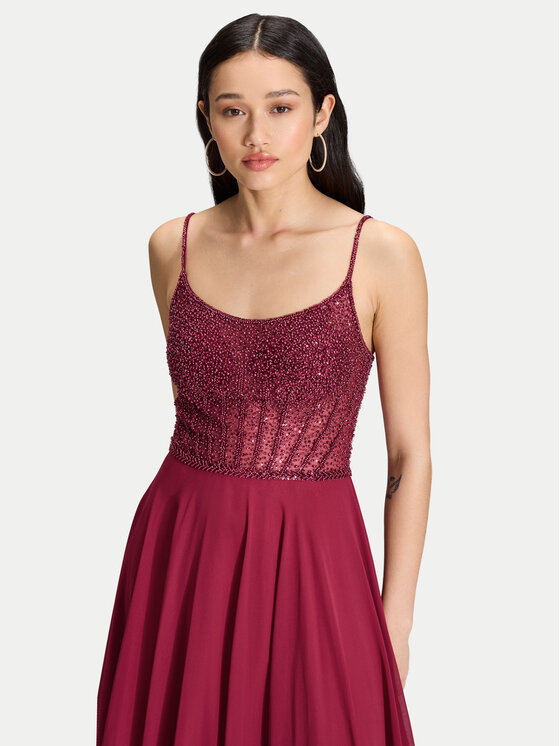 Hey Kyla Hey Kyla Rochie de seară 5AK023HK Vișiniu Regular Fit