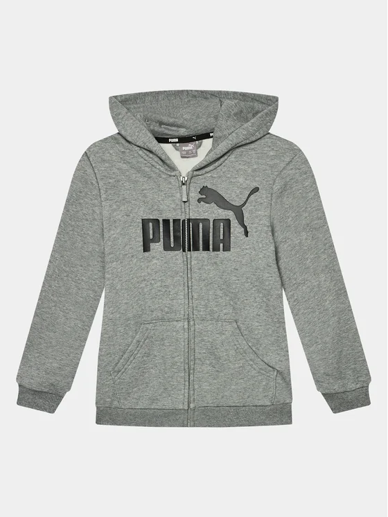Puma Sweatshirt Ess Big Logo 586967 Grau Regular Fit