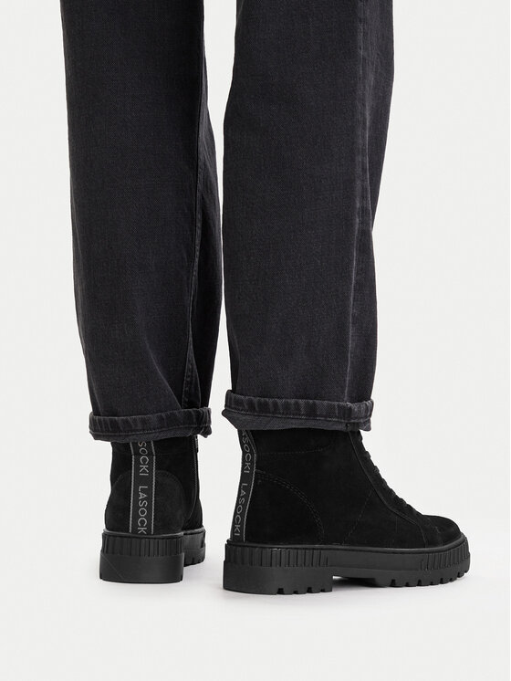Lasocki Lasocki Schnürschuhe CEO-WI23-N-PUSZAN-02 Schwarz