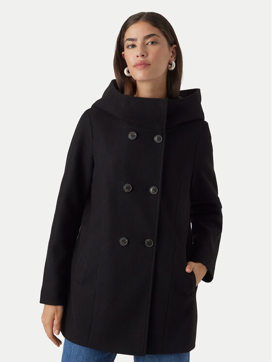 Vero Moda Vero Moda Kevad-sügis mantel Fortuneshila 10291044 Must Regular Fit