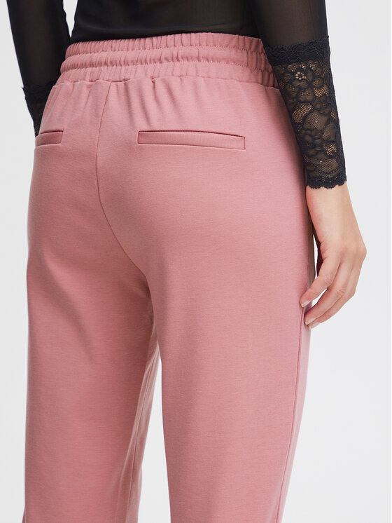 ICHI ICHI Hlače iz tkanine 20104757 Roza Slim Fit