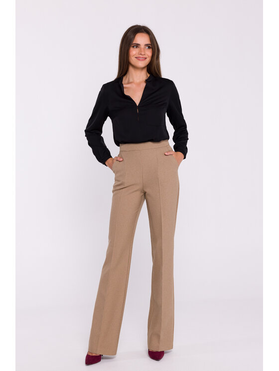 Stylove Stylove Bavlnené nohavice S371 Béžová Ladies Fit