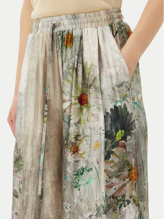 ViCOLO ViCOLO Текстилни панталони TD0704 Зелен Relaxed Fit