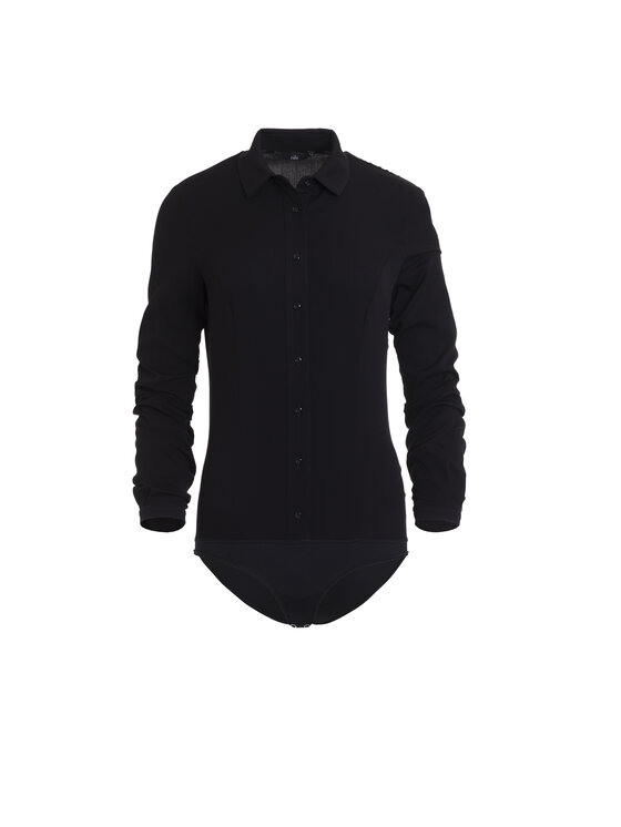 NIFE NIFE Bluzka Bluzka Czarny Classic Fit