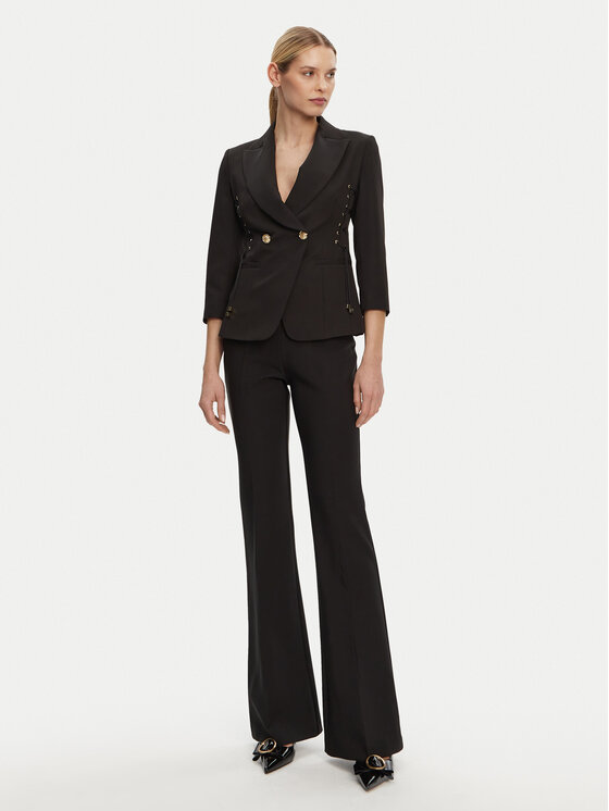 ARTIGLI ARTIGLI Hlače ACPA000840 Crna Regular Fit