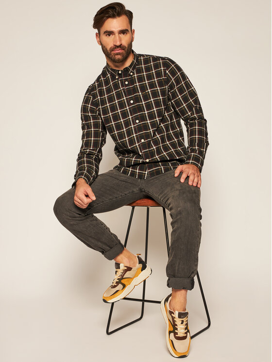 Lee Lee Camicia L880RN01 112123422 Nero Regular Fit