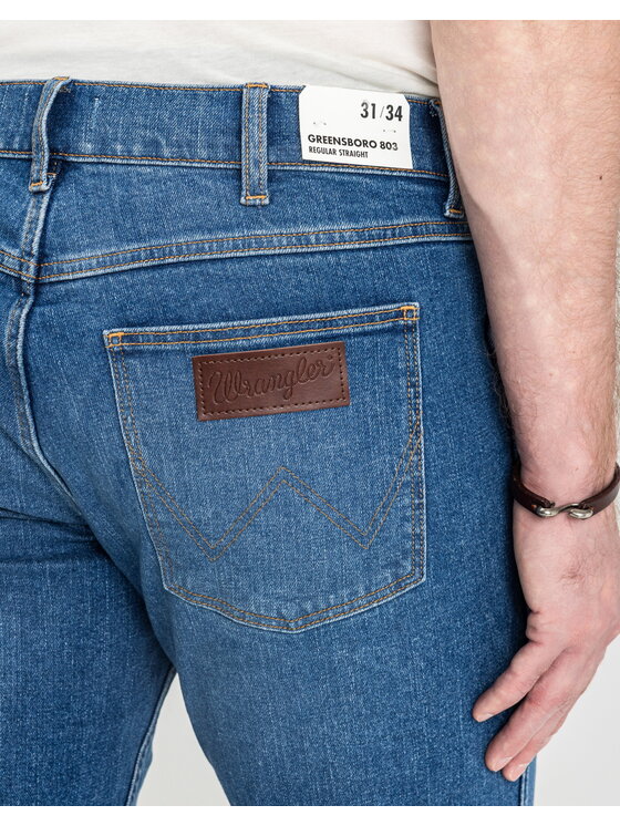 Wrangler Wrangler Jeansy 112371374 Niebieski Straight Leg