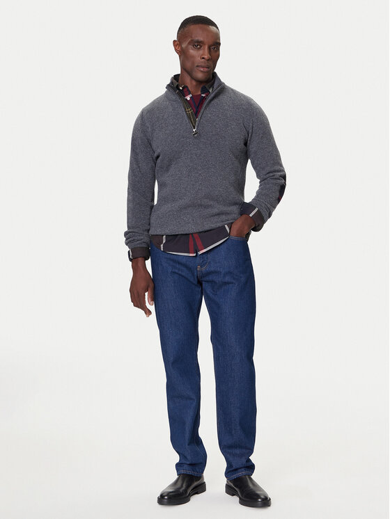 Barbour Barbour Pulover Holden MKN0837GY53 Gri Regular Fit