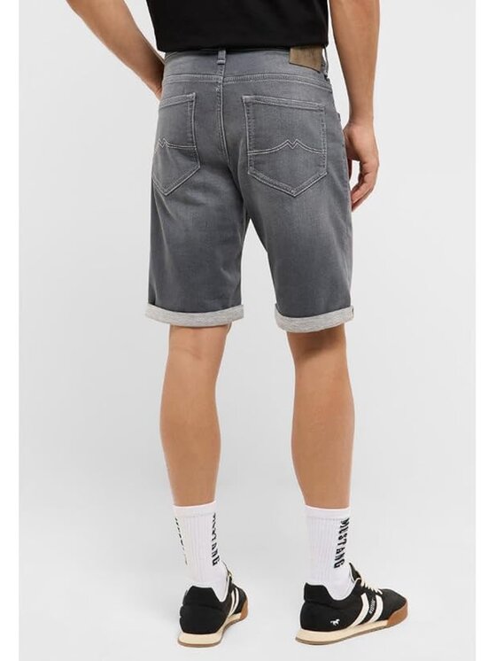 Mustang Mustang Pantaloncini di jeans Style Chicago Grigio Slim Fit