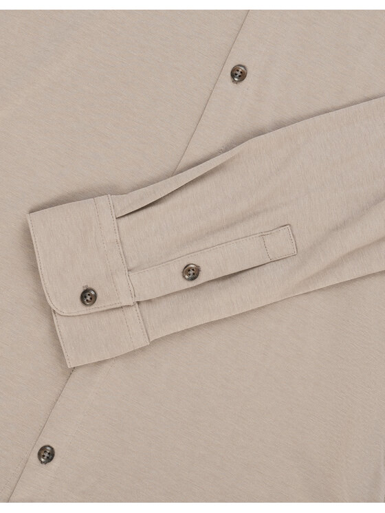 Borgio Borgio Koszula raguza Beżowy Slim Fit