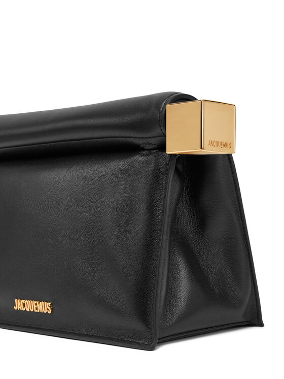 JACQUEMUS JACQUEMUS Torbica La Pochette Rond Carre 24E233BA356-3171 Crna