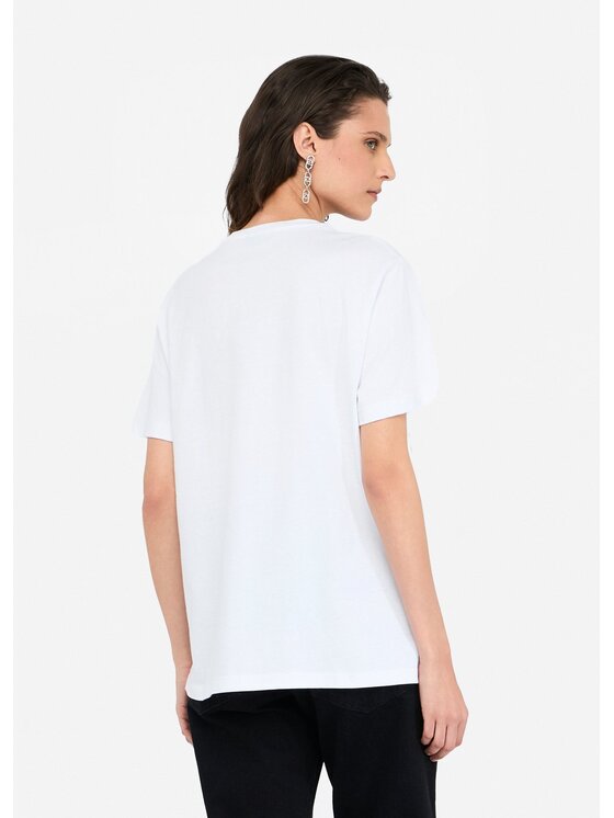 Liu Jo Liu Jo T-shirt CF5382J6308W9992 Bianco Regular Fit