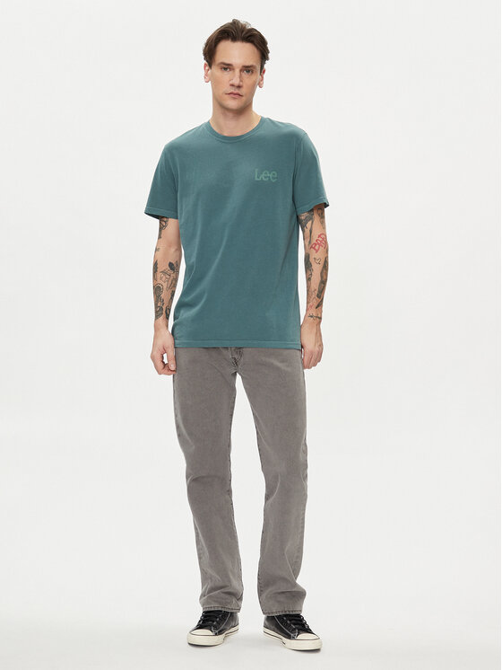 Lee Lee T-shirt Wobbly 112349081 Verde Regular Fit