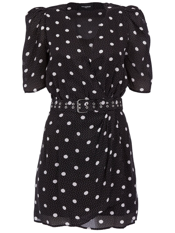 The Kooples The Kooples Každodenní šaty FROB20068K Černá Regular Fit