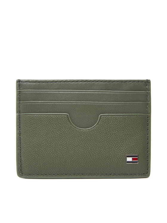 Etui pentru carduri Tommy Hilfiger Th Flag Cc Holder AM0AM13517 Verde