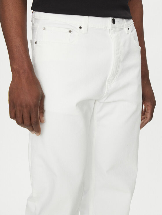 Michael Kors Michael Kors Jeansy CS5900K0UK Biały Straight Fit