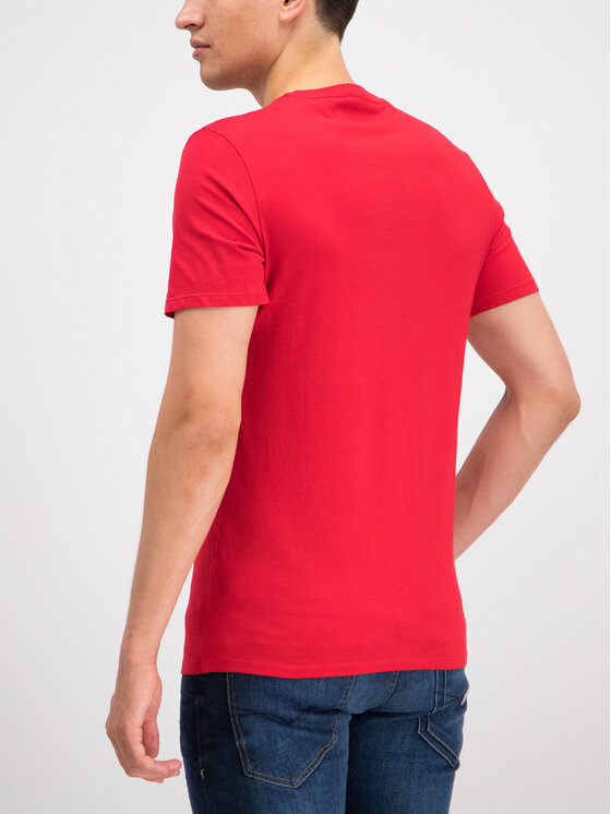 Guess Guess T-Shirt M93I60 I3Z00 Czerwony Slim Fit