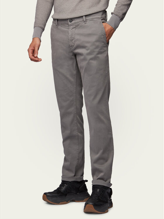 Pantaloni chino Schino 50379154 Grigio Regular Fit...