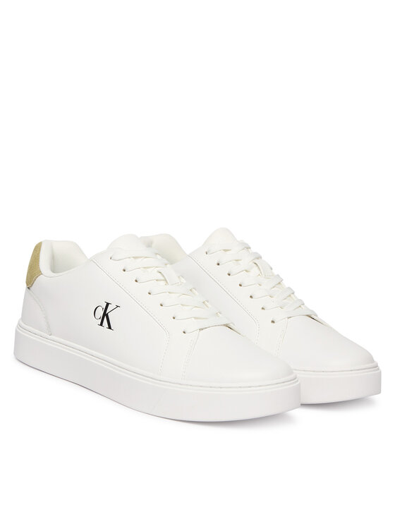 Calvin Klein Calvin Klein Sneakers Classic Cupsole Laceup Lth YM0YM01435 Alb