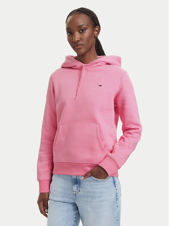 Tommy Jeans Hanorac Flag DW0DW19958 Roz deschis Regular Fit